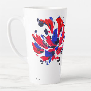 Exploded flower latte mug