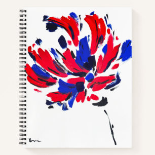Exploded flower notebook