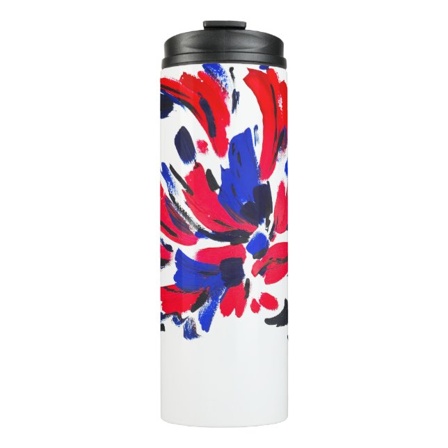 Exploded flower thermal tumbler (Front)