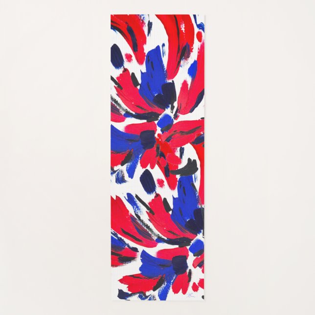 Exploded flower yoga mat (Front)