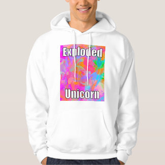 Exploded unicorn hoodie
