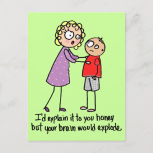Exploding Brain Postcard