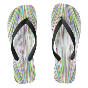 Exploding Colours Flip Flops
