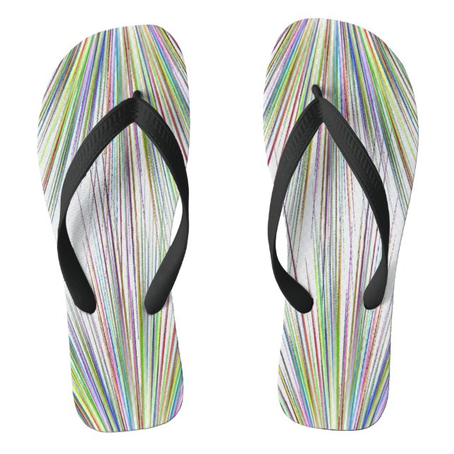 Exploding Colours Flip Flops (Footbed)