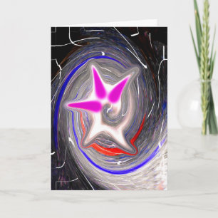 Exploding cosmic bubble holiday card