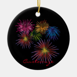 Exploding Fireworks Thunder_Cove Ceramic Tree Decoration