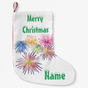 Exploding Fireworks Thunder_Cove Small Christmas Stocking