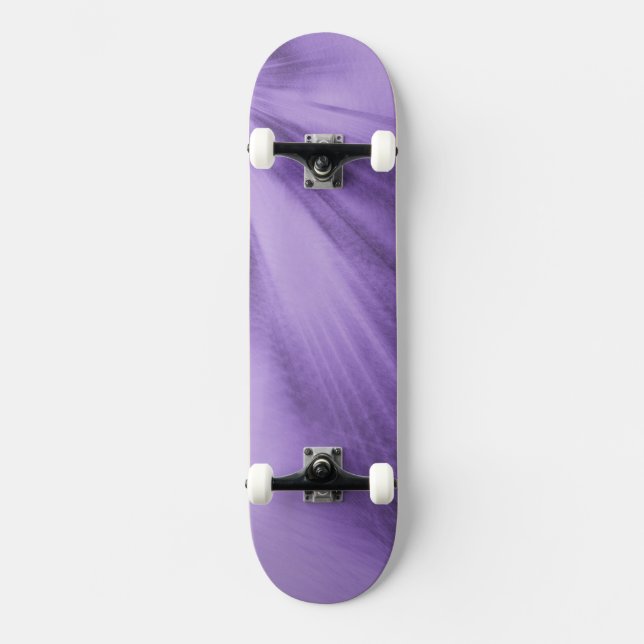 Exploding Lavender Skateboard (Front)