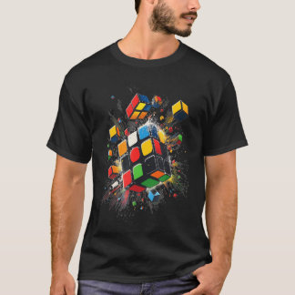 Exploding Speed Cube Puzzle - Melting Cube Series  T-Shirt