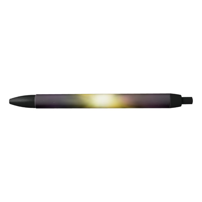Exploding Star Cool Digital Space Artwork Black Ink Pen (Front)