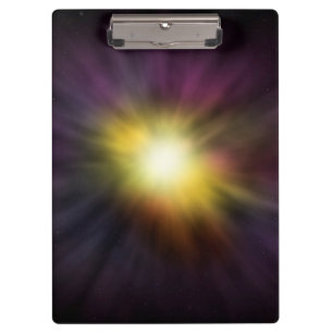 Exploding Star Cool Digital Space Artwork Clipboard