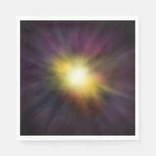 Exploding Star Cool Digital Space Artwork Napkin