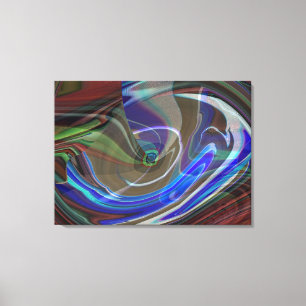 Exploding Universe Abstract Wrapped Canvas