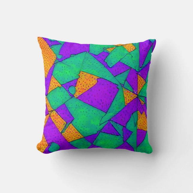 Exploited - Ken Gauge Abstract Cushion (Front)