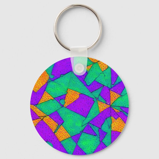 Exploited - Ken Gauge Abstract Key Ring (Front)