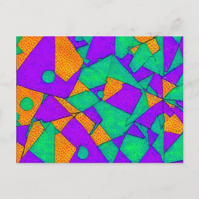 Exploited - Ken Gauge Abstract Postcard (Front)