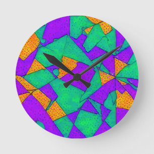 Exploited - Ken Gauge Abstract Round Clock
