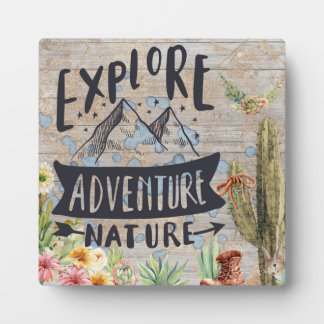 Exploration Awaits Plaque