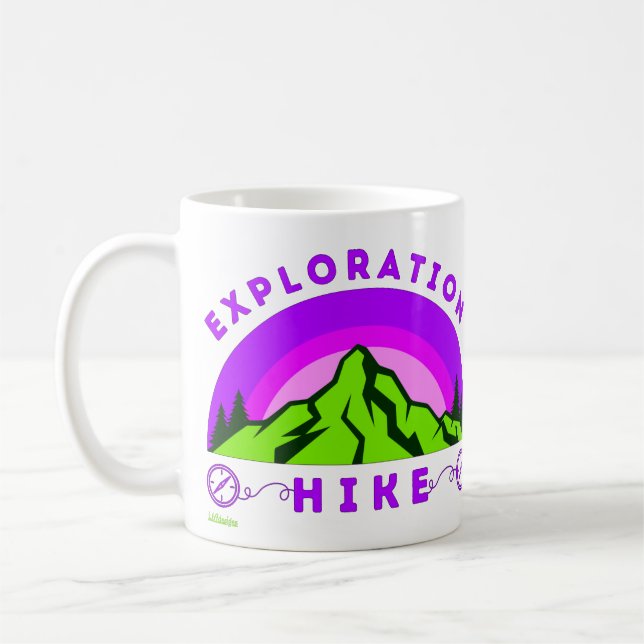 EXPLORATION HIKE mountaineer hiker gift     Coffee Mug (Left)