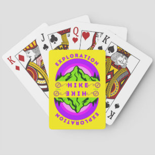 EXPLORATION HIKE mountaineer hiker gift  Playing Cards
