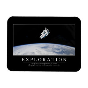 Exploration: Inspirational Quote 1 Magnet