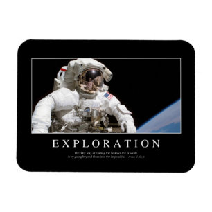 Exploration: Inspirational Quote 2 Magnet
