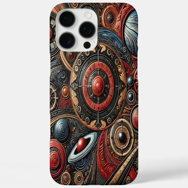 Exploration of Cosmic Patterns in Alien Realms Case-Mate iPhone Case (Back)