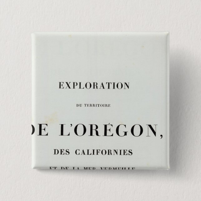 Exploration of Oregon 3 15 Cm Square Badge (Front)