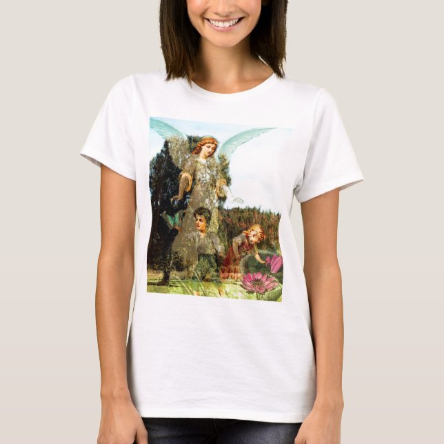 Explore - A Guardian Angel Watches T-Shirt (Front)