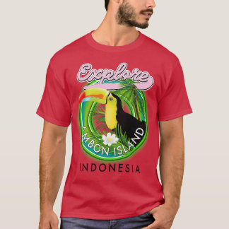 Explore Ambon island Travel lgo T-Shirt