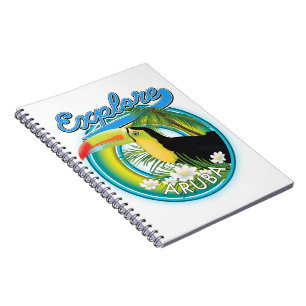 Explore Aruba travel logo Notebook