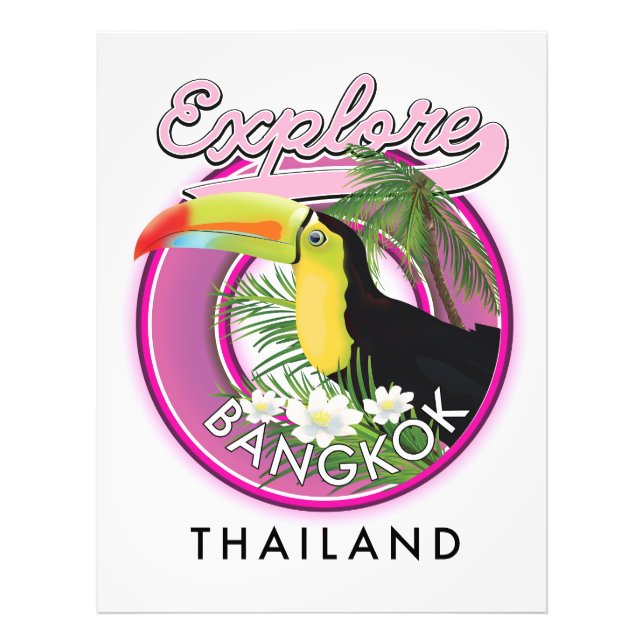 explore Bangkok indonesia travel logo Photo Print (Front)