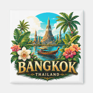 Explore Bangkok Thailand Adventure Travel Magnet