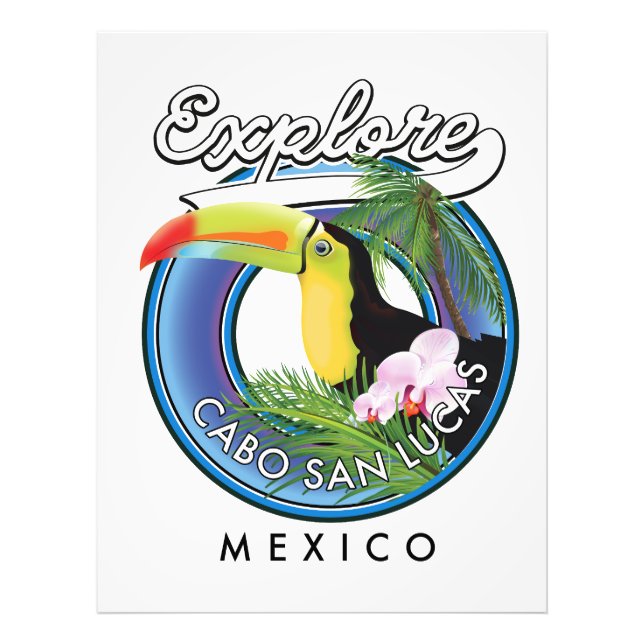 explore cabo san lucas mexico travel patch photo print (Front)