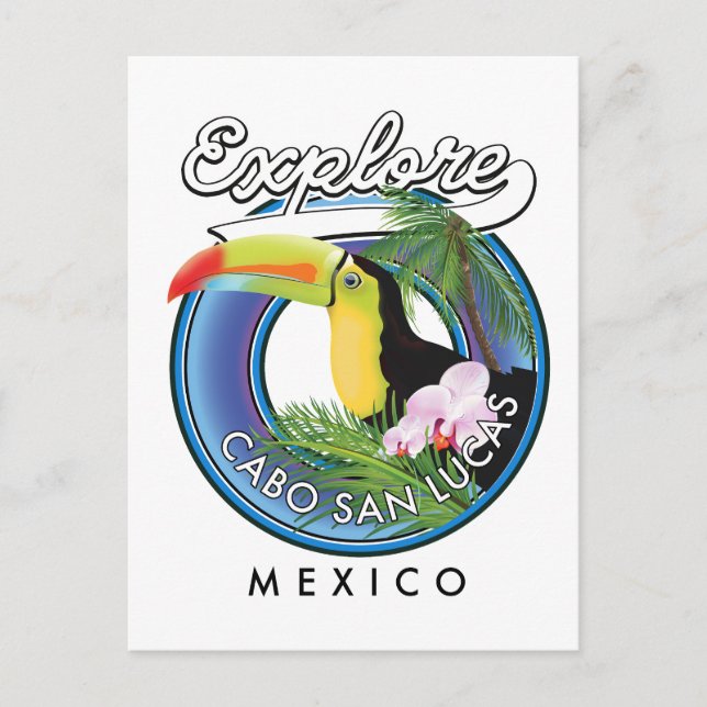 explore cabo san lucas mexico travel patch postcard (Front)