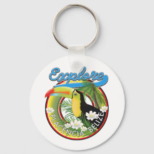 Explore Central America logo. Keychain