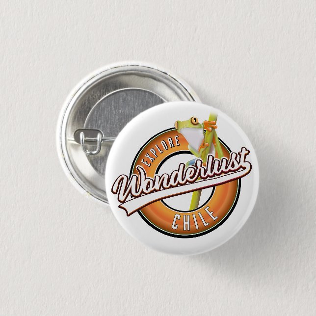 explore Chile wonderlust 3 Cm Round Badge (Front & Back)