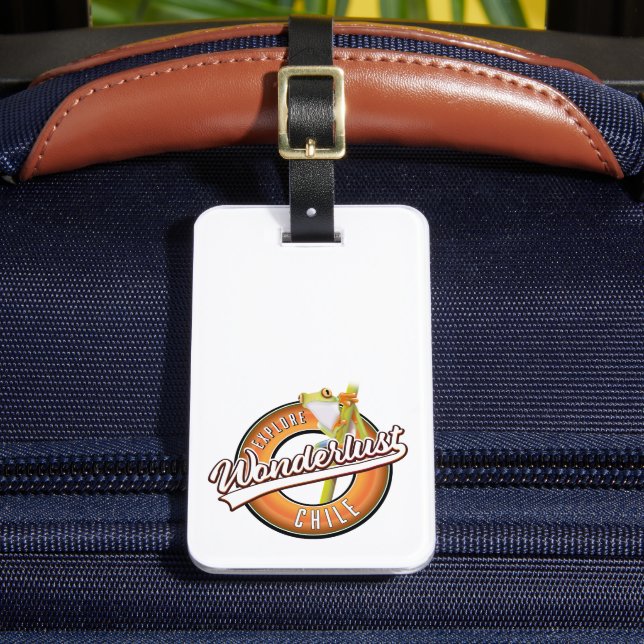 explore Chile wonderlust Luggage Tag (Front Insitu 2)