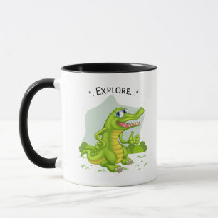 explore cocodrille cartoon Mug