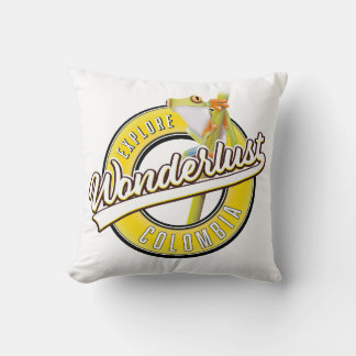 explore Colombia wonderlust Classic Round Sticker Cushion