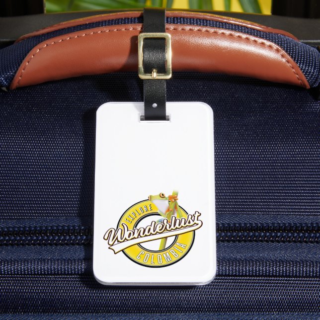 explore Colombia wonderlust Luggage Tag (Front Insitu 2)