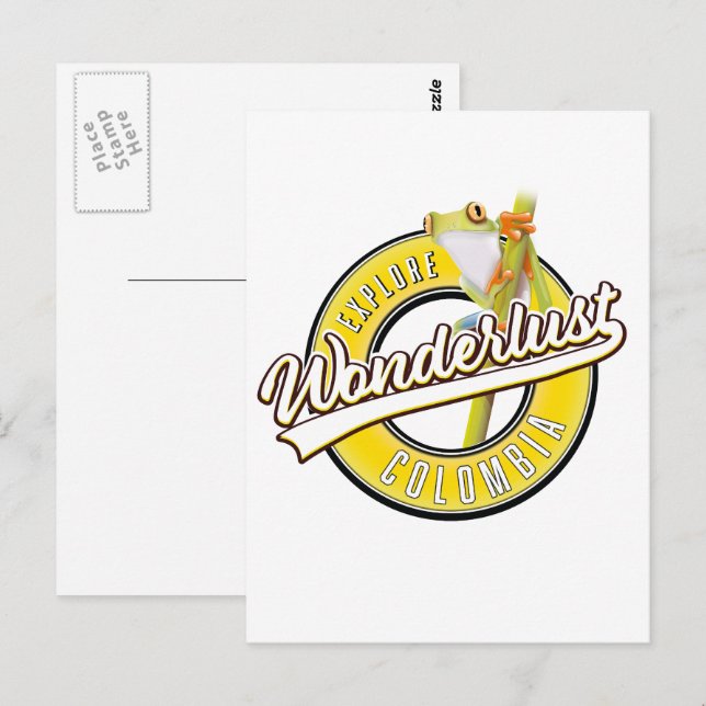 explore Colombia wonderlust Postcard (Front/Back)