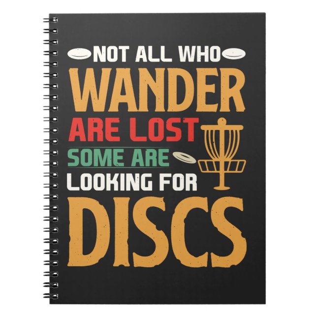 Explore Course and Unleash Your Inner Disc Golf Notebook (Front)