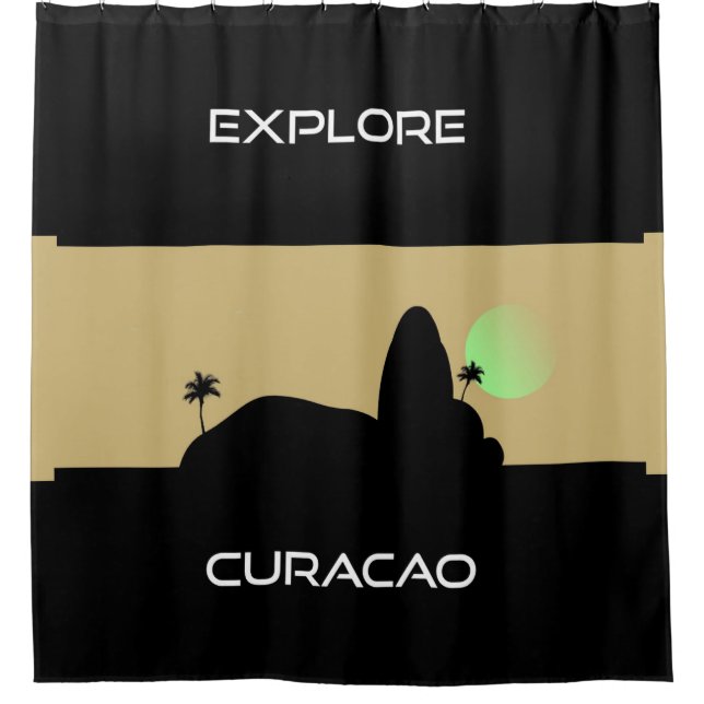 Explore Curacao Shower Curtain (Front)