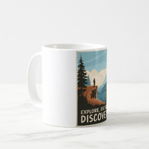 Explore dream discover coffee mug