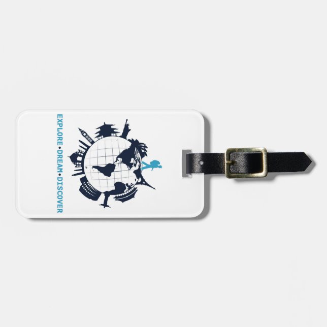 Explore, Dream, Discover Luggage Tag (Front Horizontal)