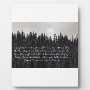 Explore. Dream. Discover. – Mark Twain Plaque