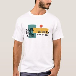 Explore Dream Discover Minimalist Adventure T-Shir T-Shirt