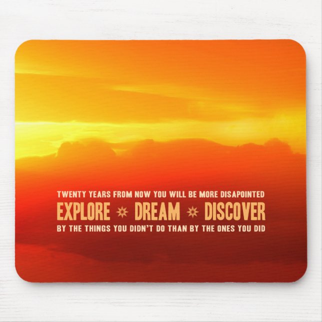 Explore. Dream. Discover. Mouse Mat (Front)