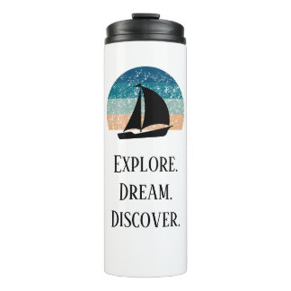 Explore. Dream. Discover. Travel Thermal Tumbler